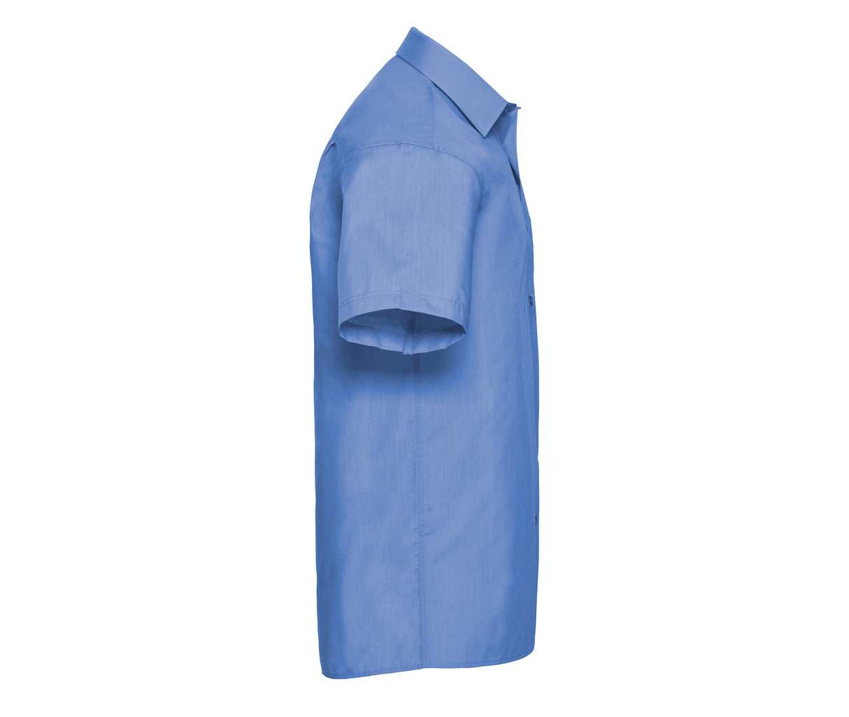 RUSSELL COLLECTION MEN'S SHORT SLEEVE CLASSIC POLYCOTTON POPLIN SHIRT