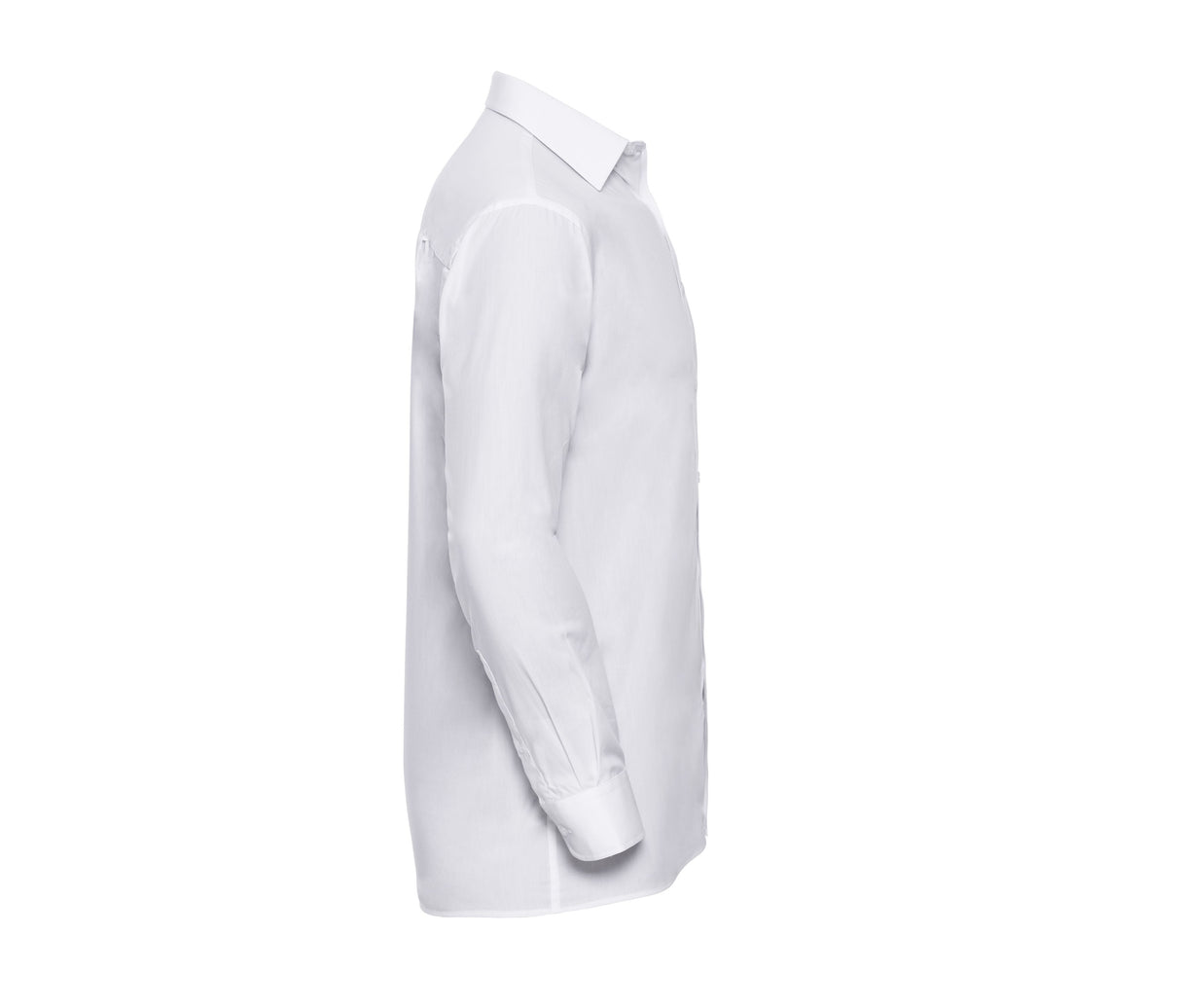 RUSSELL COLLECTION MEN'S LONG SLEEVE CLASSIC PURE COTTON POPLIN SHIRT