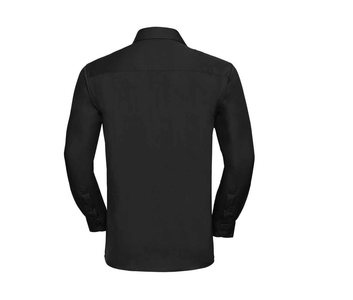 RUSSELL COLLECTION MEN'S LONG SLEEVE CLASSIC PURE COTTON POPLIN SHIRT