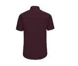 RUSSELL COLLECTION MEN'S SHORT SLEEVE FITTED STRETCH SHIRT