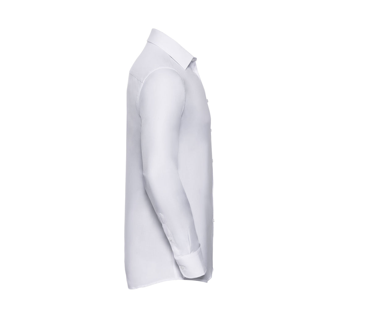 RUSSELL COLLECTION MEN'S LONG SLEEVE TAILORED HERRINGBONE SHIRT
