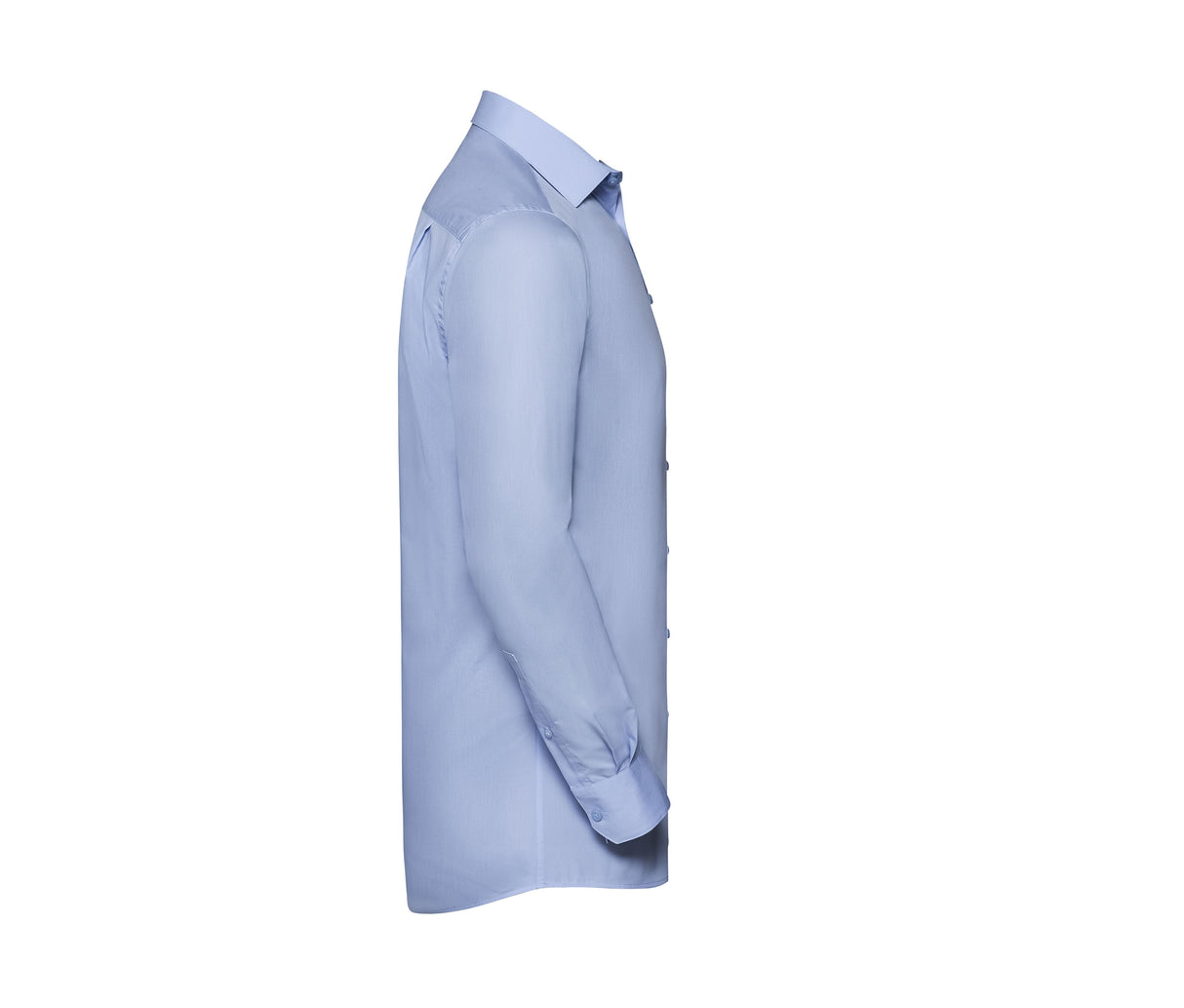RUSSELL COLLECTION MEN'S LONG SLEEVE TAILORED HERRINGBONE SHIRT