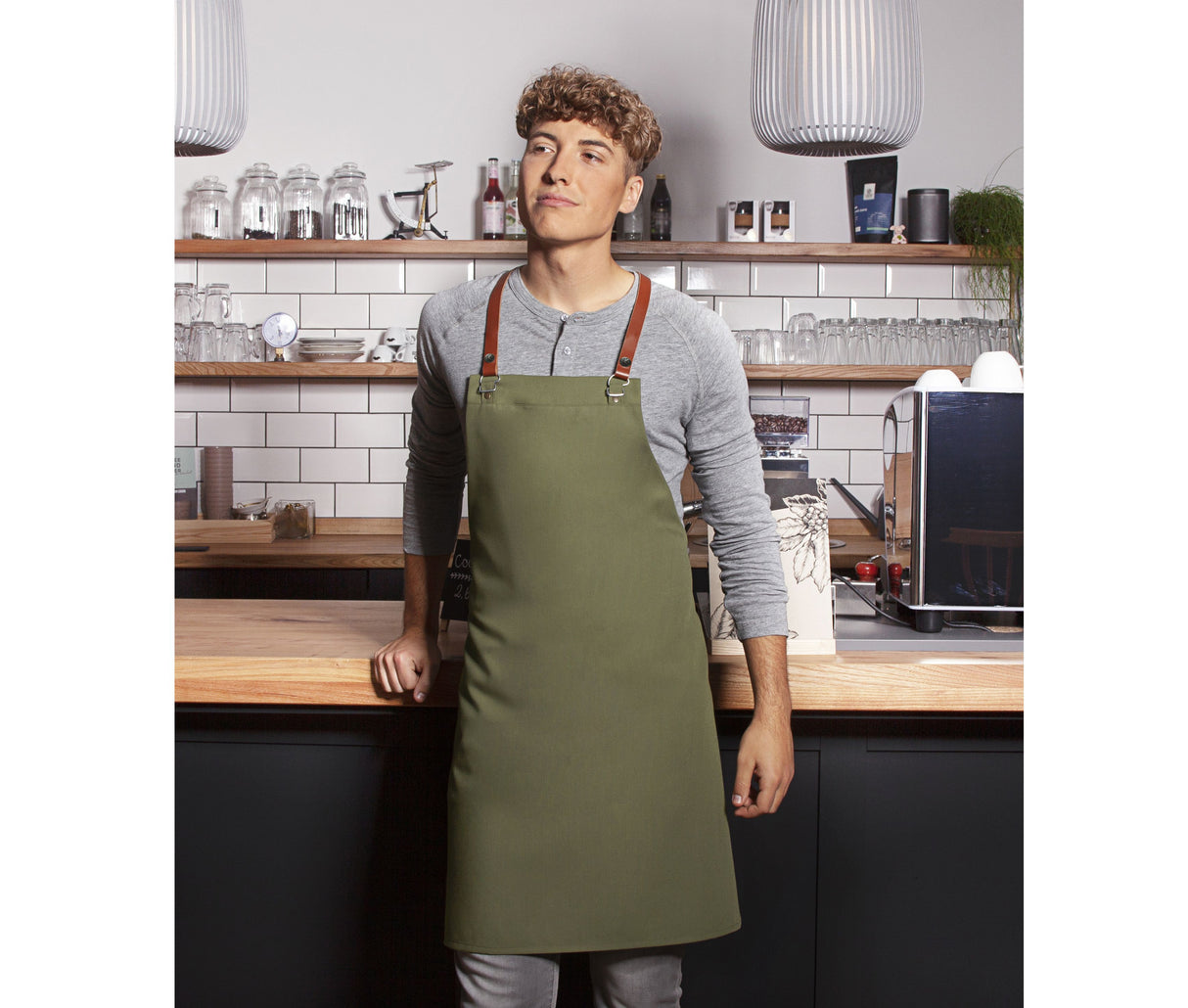 KARLOWSKY BIB APRON GREEN-GENERATION