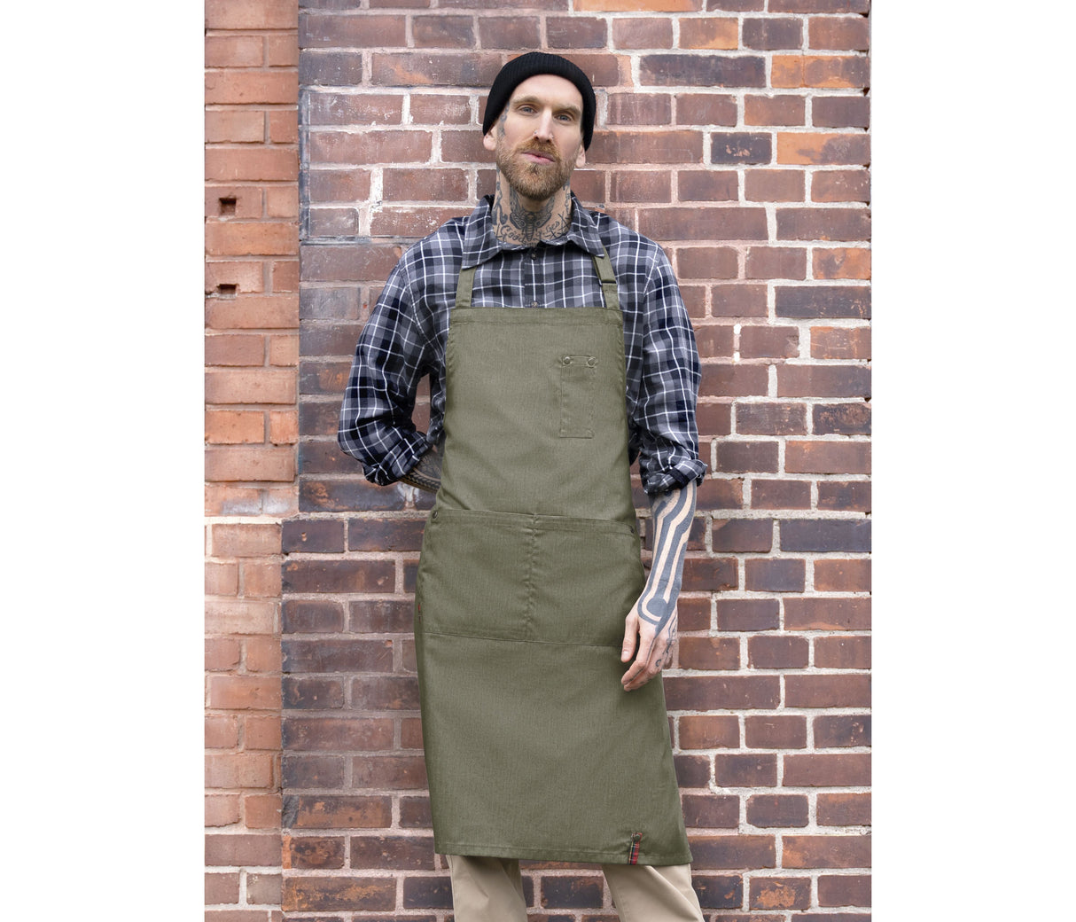 KARLOWSKY BIB APRON DENIM-STYLE