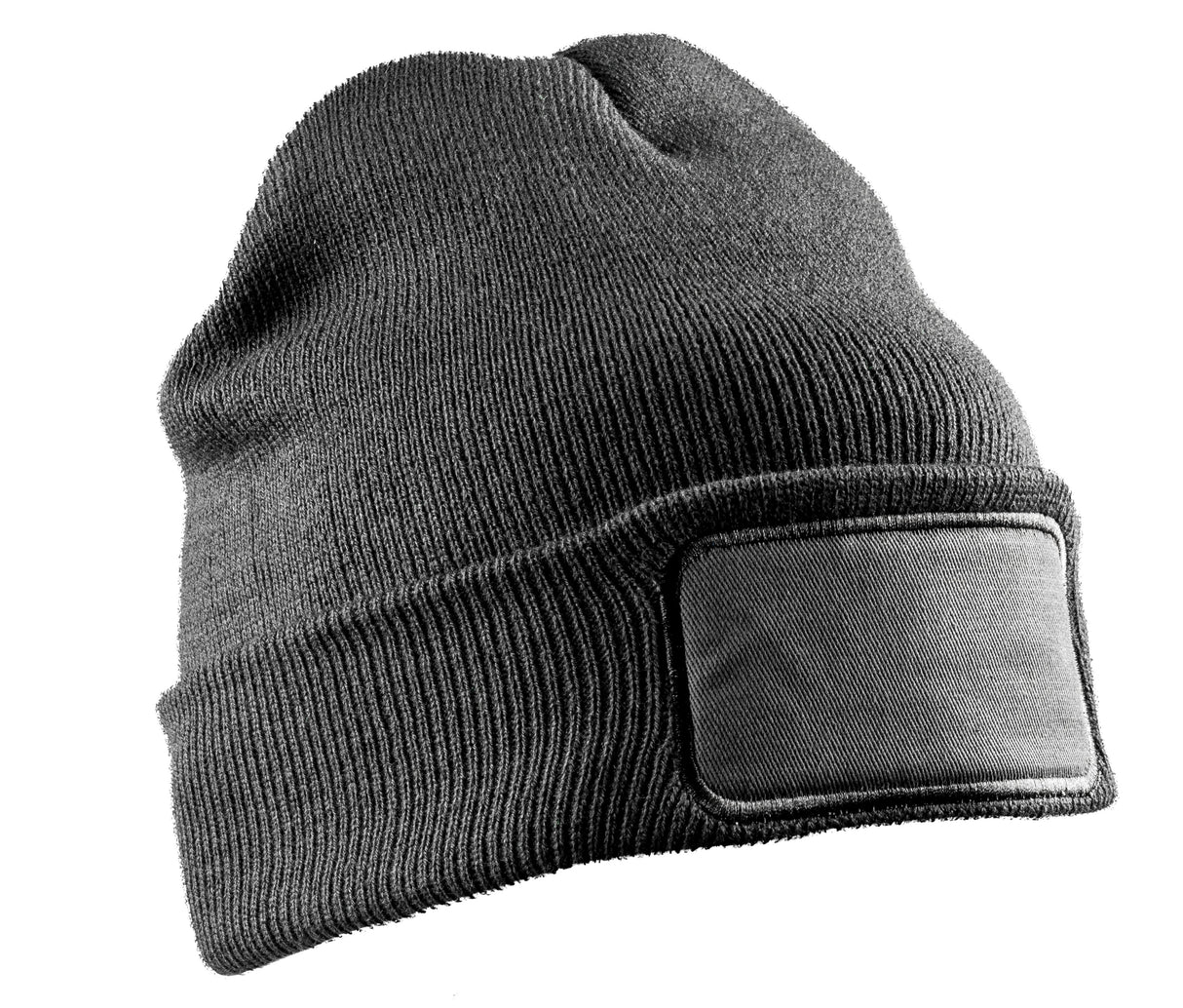 RECYCLED DOUBLE KNIT PRINTER BEANIE