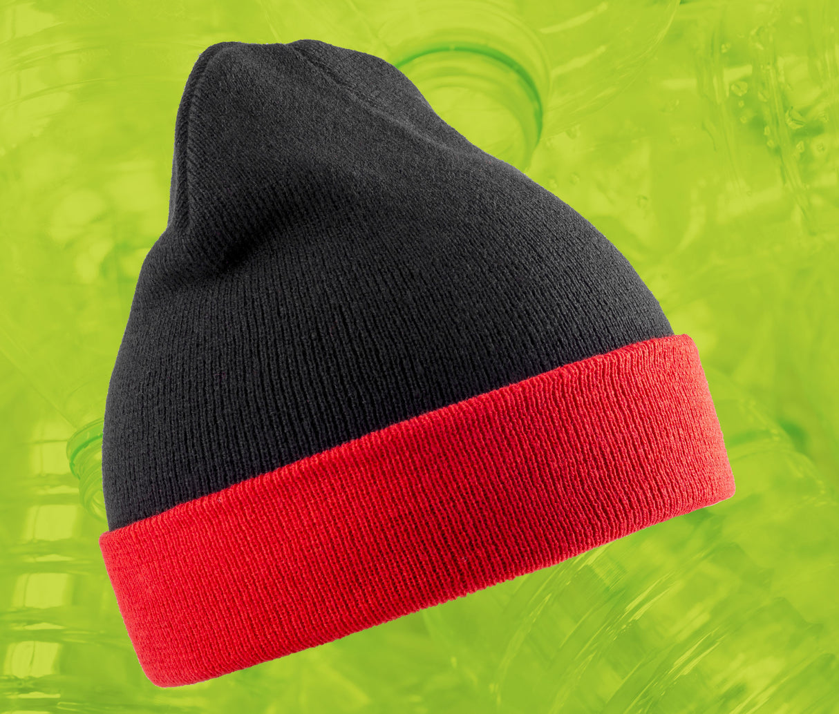 RESULT RECYCLED BLACK COMPASS BEANIE