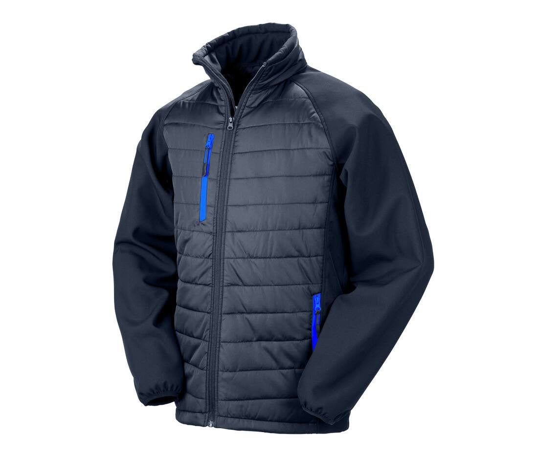 RESULT BLACK COMPASS PADDED SOFTSHELL JACKET