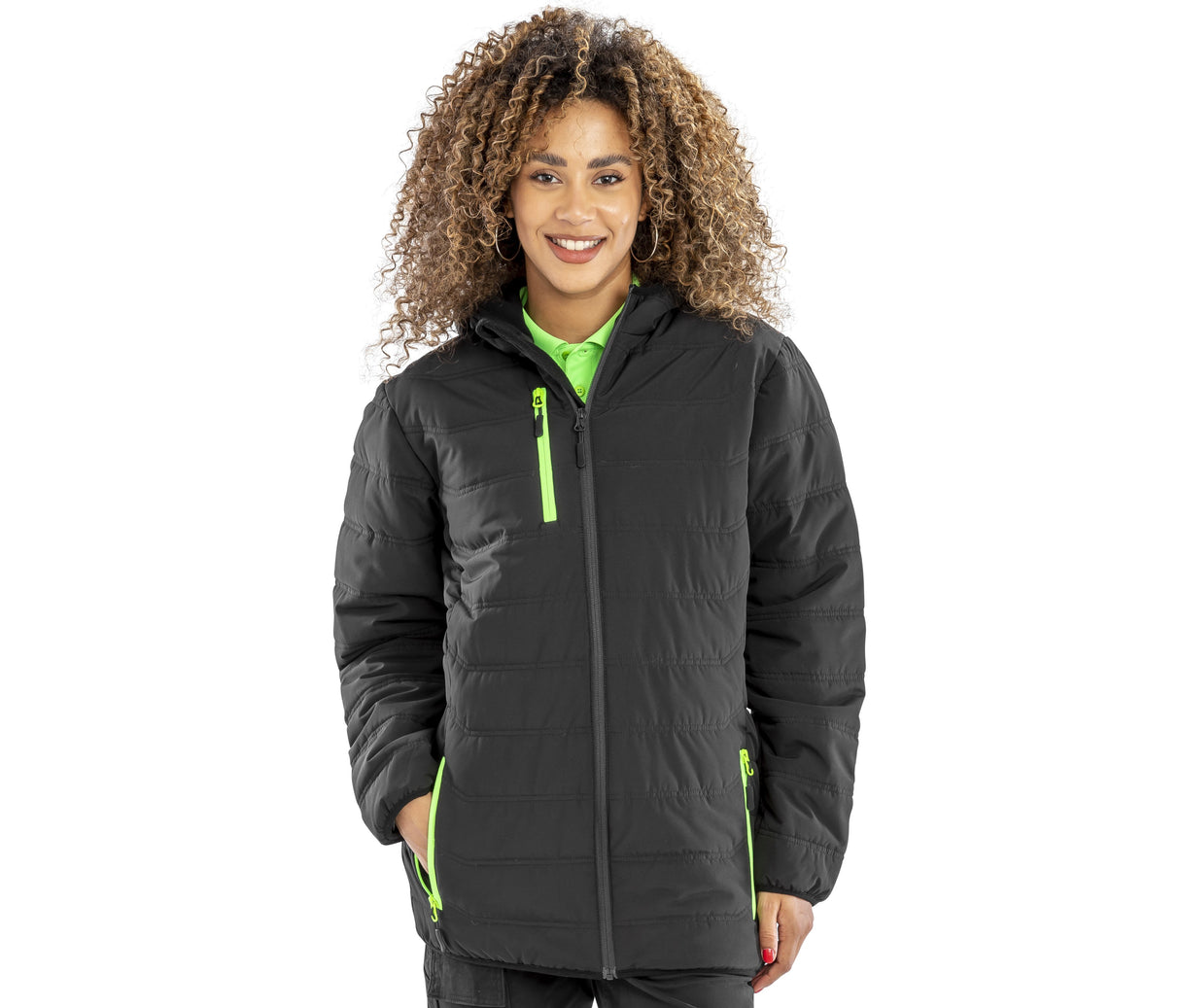 RESULT BLACK COMPASS PADDED WINTER JACKET