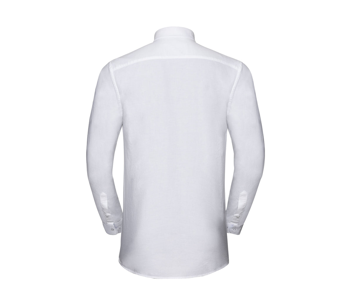RUSSELL COLLECTION MEN'S LONG SLEEVE TAILORED WASHED OXFORD SHIRT
