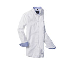RUSSELL COLLECTION MEN'S LONG SLEEVE TAILORED WASHED OXFORD SHIRT