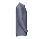 RUSSELL COLLECTION MEN'S LONG SLEEVE TAILORED WASHED OXFORD SHIRT