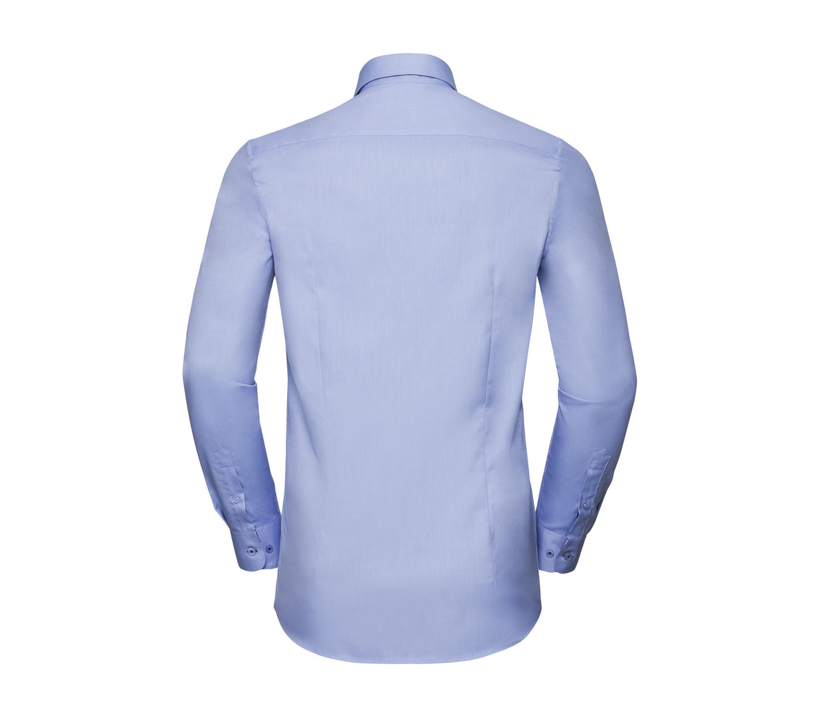 RUSSELL COLLECTION MEN'S LONG SLEEVE TAILORED CONTRAST HERRINGBONE SHIRT