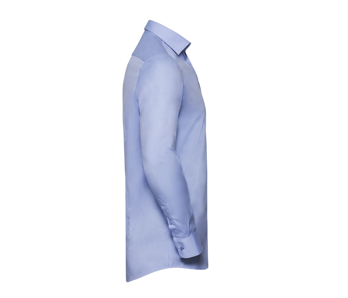 RUSSELL COLLECTION MEN'S LONG SLEEVE TAILORED CONTRAST HERRINGBONE SHIRT