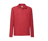 FRUIT OF THE LOOM KIDS 65/35 LONG SLEEVE POLO