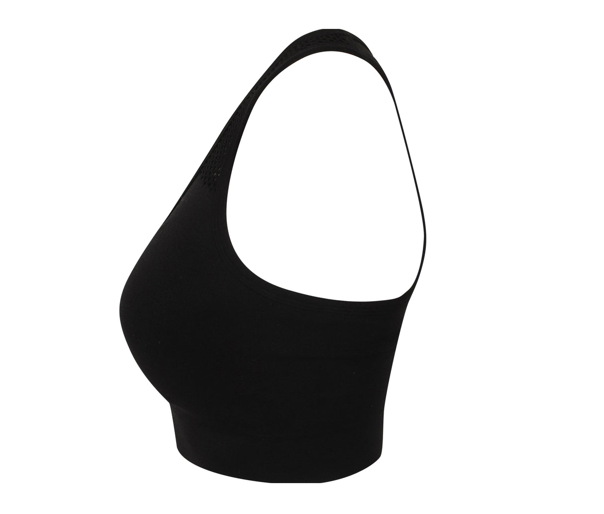 TOMBO LADIES' SEAMLESS CROP TOP
