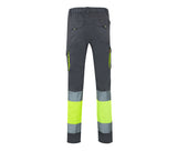 VELILLA TWO-TONE HIGH VISIBILITY MULTI-POCKET STRETCH TROUSERS