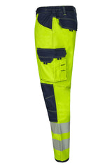 VELILLA STRETCH TROUSERS WITH KNEE PADS AND REFLECTIVE STRIPES