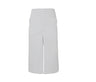 Long apron with slit and pockets