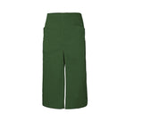 Long apron with slit and pockets