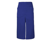 Long apron with slit and pockets