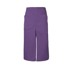 Long apron with slit and pockets