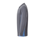 VELILLA TWO-TONE LONG-SLEEVE POLO SHIRT