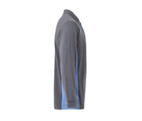 VELILLA TWO-TONE LONG-SLEEVE POLO SHIRT