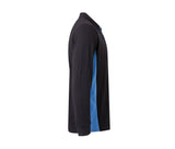 VELILLA TWO-TONE LONG-SLEEVE POLO SHIRT
