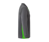 VELILLA TWO-TONE LONG-SLEEVE POLO SHIRT