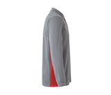 VELILLA TWO-TONE LONG-SLEEVE POLO SHIRT