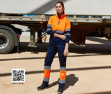 VELILLA TWO-TONE HIGH VISIBILITY ZIP SWEATSHIRT