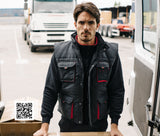 VELILLA TWO-TONE MULTI-POCKET PADDED VEST