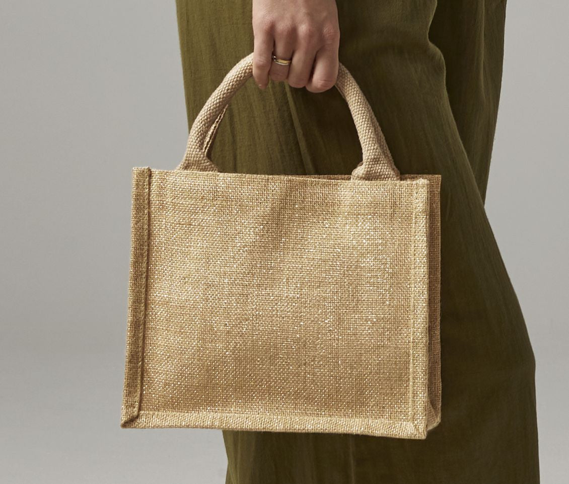 WESTFORD MILL SHIMMER JUTE MINI GIFT BAG