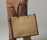 WESTFORD MILL NATURAL STARCHED JUTE CLASSIC SHOPPER