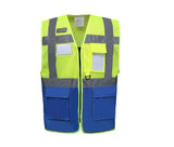 YOKO HI-VIS TOP COOL RECYCLED OPEN MESH EXECUTIVE WAISTCOAT